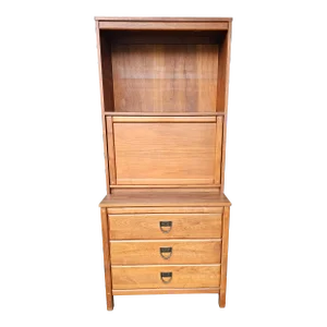 Sloane Mayer, Washington D C Mid-Century Walnut Two-Part Fall Front Desk