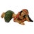 Mid 20th Century Aloha Laying Hula Girl Ceramic Figurine W/ Red Flowers & Skirt For Sale - Image 4 of 5