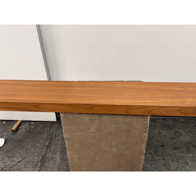 Wood Room & Board Float Walnut Wall Shelf For Sale - Image 7 of 12
