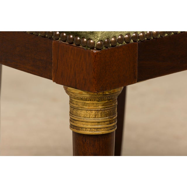 Set of 8 Early 19th Century French Empire Mahogany Gondola Dining Chairs For Sale - Image 15 of 18