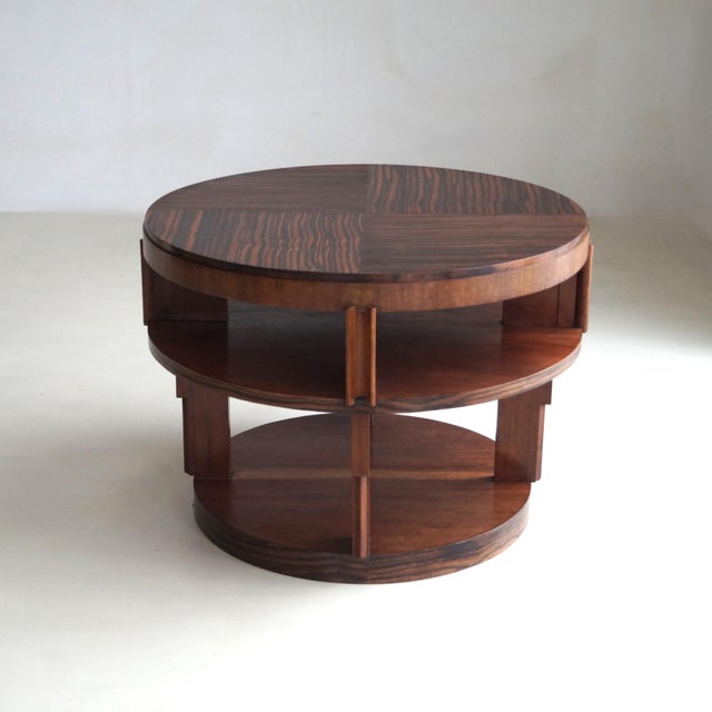 Dutch Amsterdam School Art Deco Table with Macassar Top, 1920s For Sale - Image 9 of 18