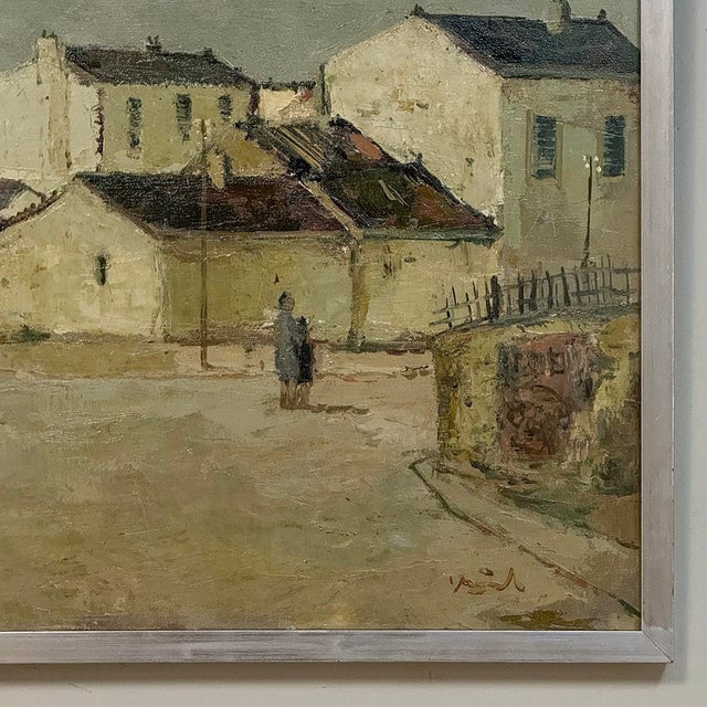 Mid Century Israeli Village Landscape Oil Painting by Ori Reisman (1924–1991) For Sale - Image 10 of 18