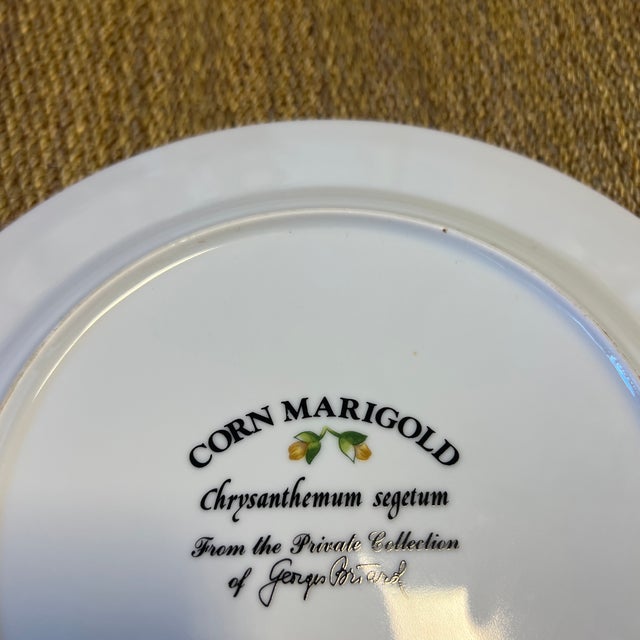 1960s Flower Plates in the Style of Flora Danica by George Briard - Set of 3 For Sale - Image 10 of 12