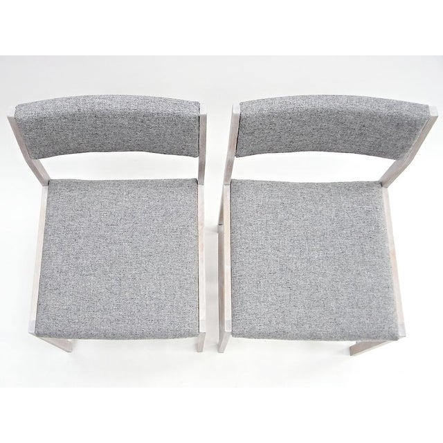Set of Chairs in Whitened Oakwood & Kvadrat Fabric For Sale - Image 10 of 18