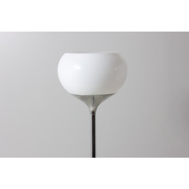 Italian Trumpet Floor Lamp in Chrome, 1970s For Sale - Image 7 of 8