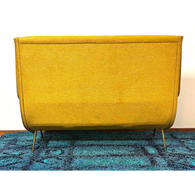 2-Seater Sofa by Aldo Morbelli for ISA Bergamo, Italy, 1950s For Sale - Image 10 of 14