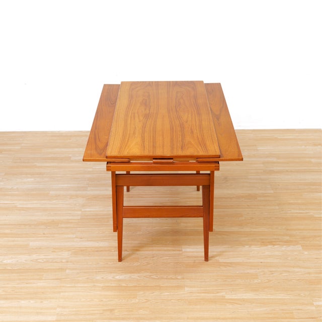 1960s Danish Modern Elevation Coffee / Dining Table by Trioh of Denmark For Sale In Los Angeles - Image 6 of 15