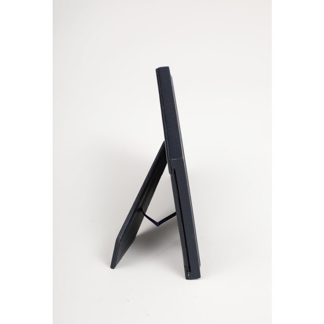 Animal Skin Vintage Smythson of Bond Street English Leather Picture Frame For Sale - Image 7 of 10