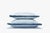 White Light Blue with Light Blue Fringes Happy Linen Striped by LO DECOR for Lorenza Briola For Sale - Image 3 of 7