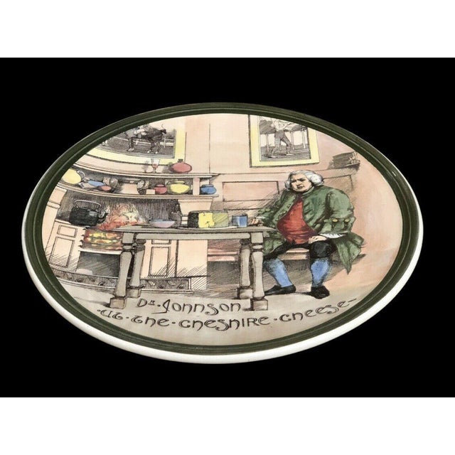 Large Dr Johnson Cheshire Cheese Wall Plate from Royal Doulton For Sale - Image 6 of 6