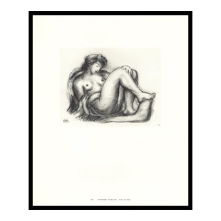 1974 Aristide Maillol Collotype "Nude on Sofa" For Sale
