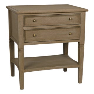 NOIR Oxford 2-Drawer Side Table Weathered For Sale