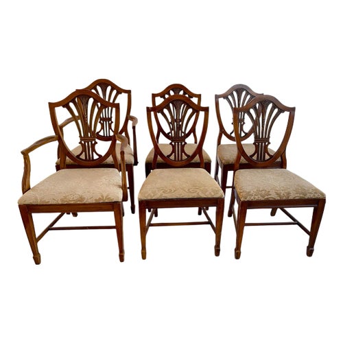 1970s Vintage Bernhardt Dining Chairs Set of