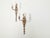 Mid 20th Century English Silver Plated Two-Light Wall Sconces with Foliage - Pair For Sale - Image 4 of 8
