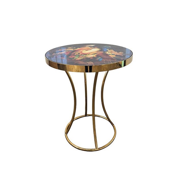 Glass and Brass Coffee Table, 1980s, in Flawless conditions. Designed 1980 to 1989
