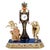 Viennese Glass and Silver Belle Epoque Splendour Clock with Enamel and Gemstones, 1880 For Sale - Image 16 of 16