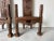 Antique Spanish Gothic Revival Carved Wood Throne Chairs – A Pair/ Sold For Sale - Image 9 of 12