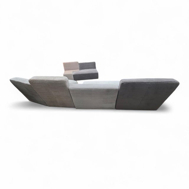 Ligne Roset “Confluences” by Philippe Nigro – 6-Piece Modular Sectional Newly Reupholstered For Sale In Chicago - Image 6 of 12
