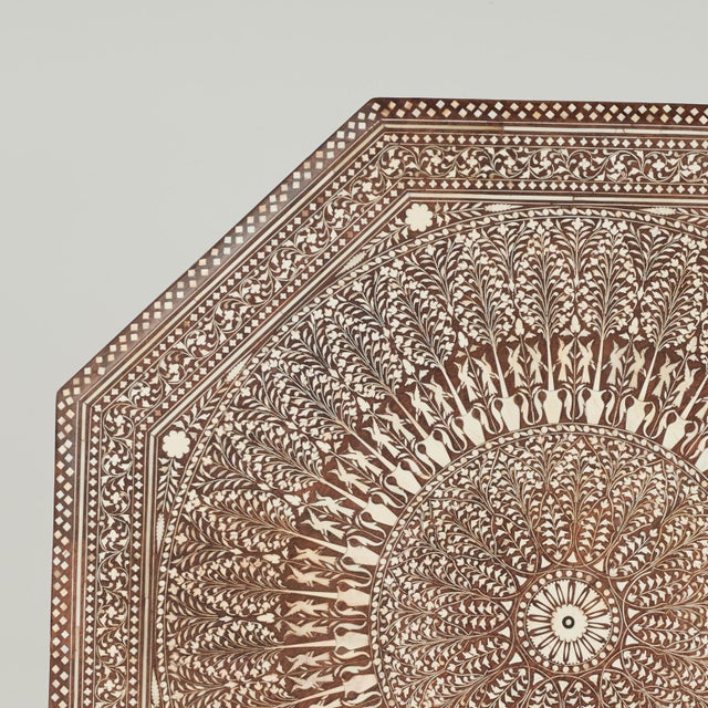Antique Anglo Indian Inlaid Table or Stand For Sale - Image 10 of 16