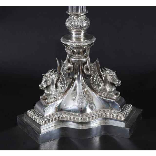 Antique Victorian Centrepiece Candelabra attributed to Elkington, 19th Century For Sale - Image 12 of 18