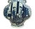 Chinese Blue White Porcelain MoonFlask Scenery Graphic Art Vase For Sale - Image 9 of 15