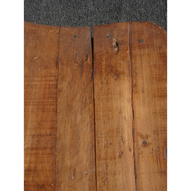 Vintage Rustic Country Style Side Chair W Carved Fruit Backrest For Sale - Image 9 of 14