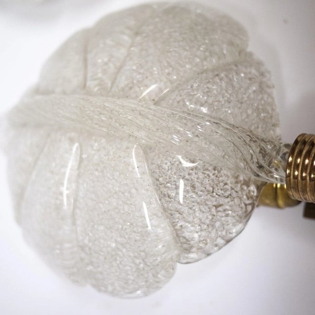 Murano Glass Sconces attributed to Barovier E Toso, 1960s, Set of 2 For Sale - Image 5 of 13