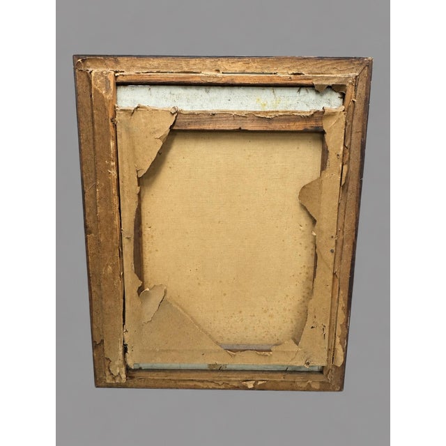 Antique Pastel Portrait Painting Young Woman Victorian Gilt Frame Framed Art For Sale - Image 6 of 7