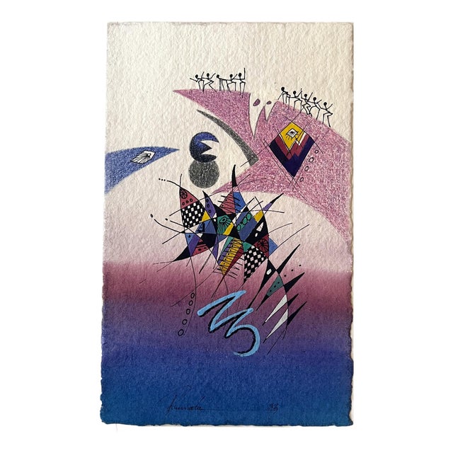 Gerald Rumata, Untitled, Mixed Media, Signed For Sale