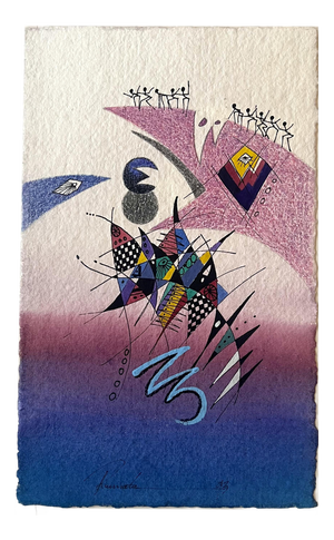Gerald Rumata, Untitled, Mixed Media, Signed