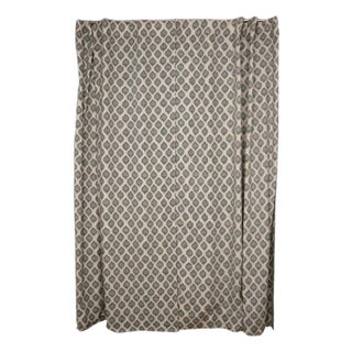 Fabdivine Viscose Linen Ring Curtain Handcrafted Block Print Elegance Size-54"x72" - Uday For Sale