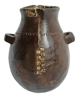 Vintage African Village Rustic Tribal Pitcher