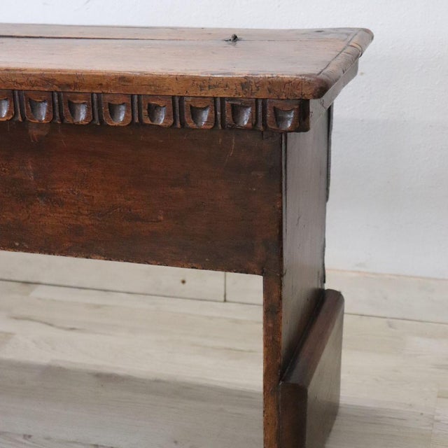 Antique Walnut Long Bench For Sale - Image 10 of 18