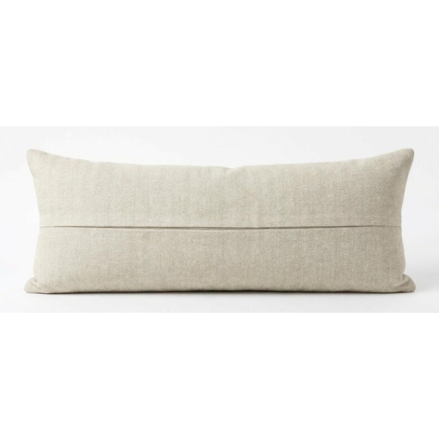 Striped Kilim Lumbar Pillow Cover 9'' X 22'' For Sale - Image 4 of 4