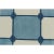Contemporary Rug & Kilim’s Contemporary Dhurrie Rug in Blue & White Geometric Square Patterns For Sale - Image 3 of 7