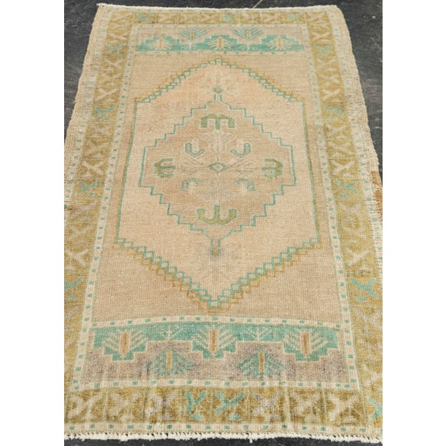 Turkish Mini Rug Oriental Hand Knotted Vintage Rug 2'0" x 3'3" #21056 Explore a curated collection of hallway runners,...
