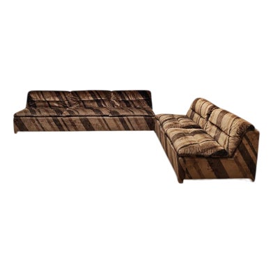 Vintage Italian P10 Proposals Sofa by Giovanni Offredi for Saporiti, 1960s, Set of 2 For Sale