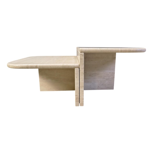 Vintage Travertine Coffee or Side Tables, 1970s, Set of 2 For Sale