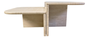 Vintage Travertine Coffee or Side Tables, 1970s, Set of 2