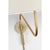 Visual Comfort Thomas O'Brien for Visual Comfort Signature Canto Grande Swinging Wall Light in Hand-Rubbed Antique Brass with Linen Shade For Sale - Image 4 of 8