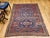 Red Late 19th Century Caucasian Soumak Rug, Handwoven Allover Geometric, Red & Blue, 5' x 7' For Sale - Image 8 of 17