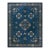 1980s Royal Blue Medallion Vintage Art Deco Modern Chinese Peking Room Size Rug For Sale