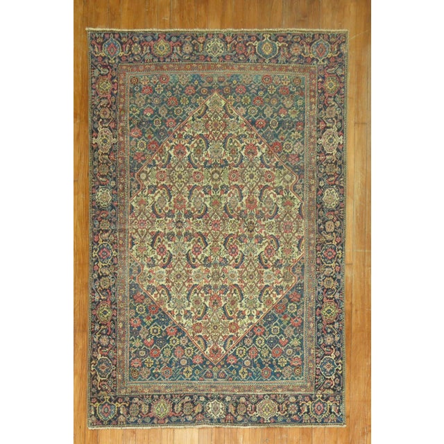 Antique Farahan - 3'11" x 6' For Sale In New York - Image 6 of 6