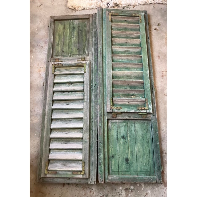 French Provincial Late 19th Century French Rustic Shutter Doors For Sale - Image 3 of 13