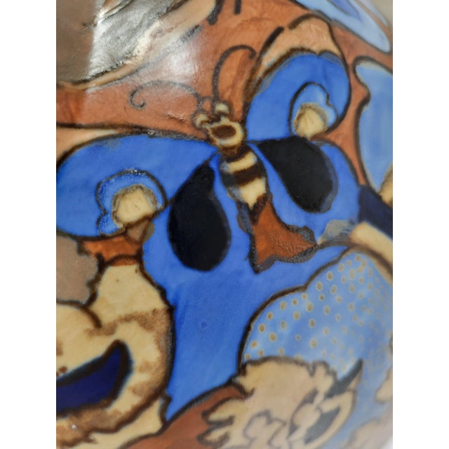 Art Deco Amstel Pattern Earthenware Centrepiece Bowl by Frederick Alfred Rhead for Bursley Ware, 1923 For Sale - Image 4 of 7