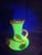 Antique Stevens & Williams Uranium Custard Glass Vase Applied Fruit Cherries 5" C. 1880 For Sale - Image 15 of 18