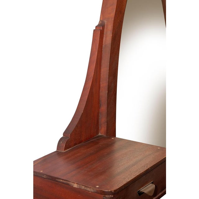 Vintage Oval Mirror, Italy, Mid-20th Century For Sale - Image 6 of 10