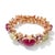 Bochic "Capri" Vintage Ruby, Diamond & Sapphire Bracelet Set In 18K & Silver For Sale - Image 17 of 18