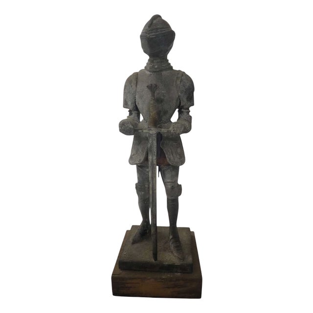Antique Medival Knight Warrior Statue For Sale