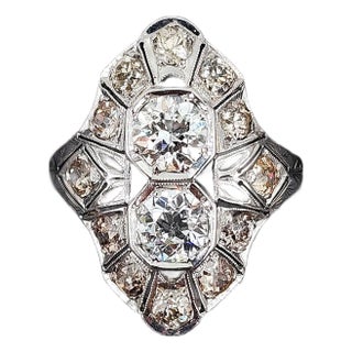 2.00 Ct Antique Diamond Ring Size 7.25 For Sale